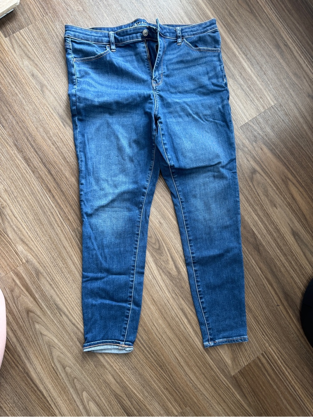 American Eagle Outfitters Women's Blue Stretch Jeggings
